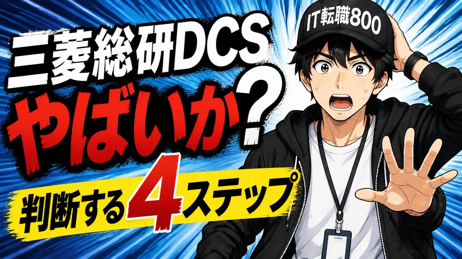 「三菱総研DCSがやばいか」を判断する4ステップ