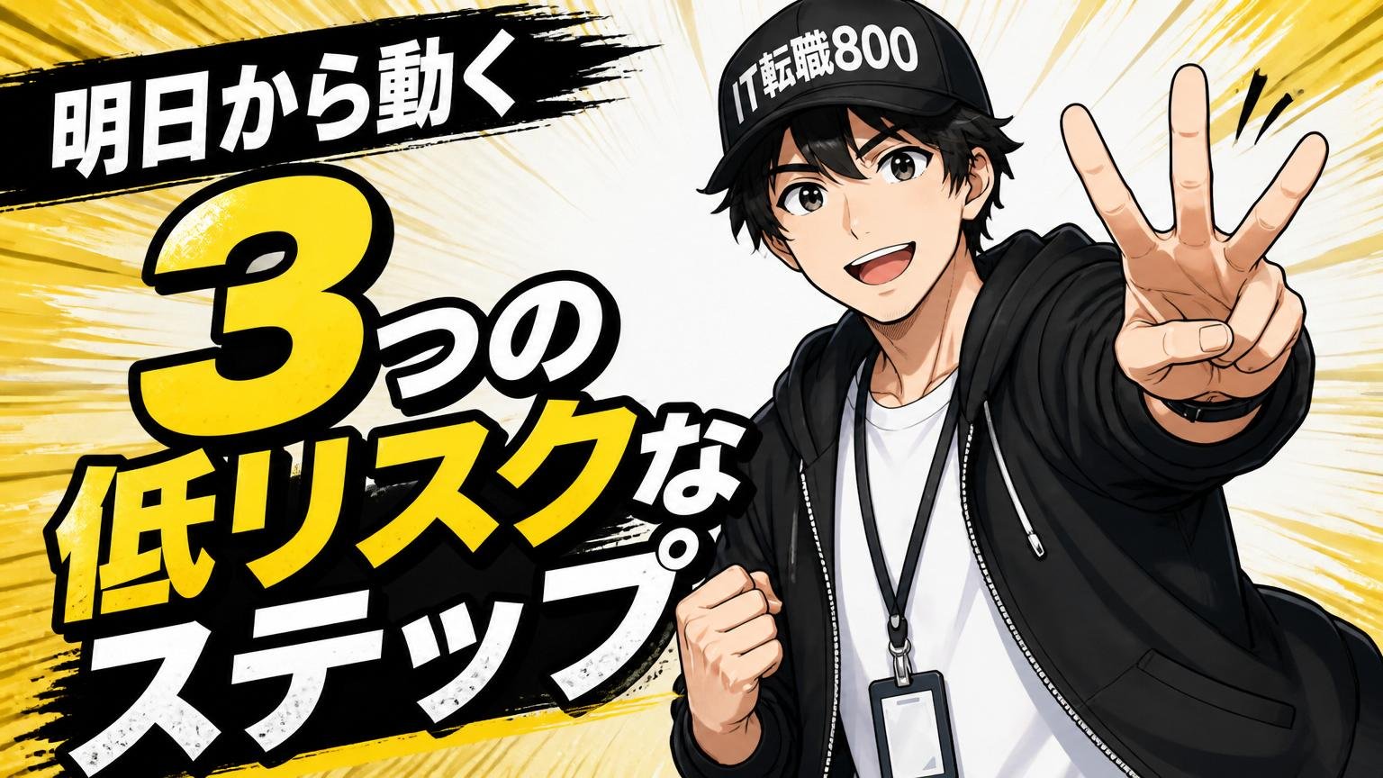 明日から動く、3つの低リスクなステップ