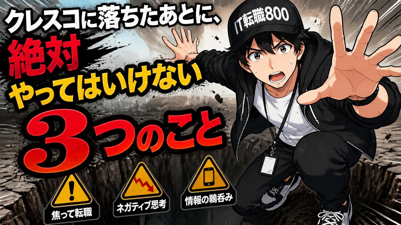 クレスコに落ちたあとに、絶対やってはいけない3つのこと