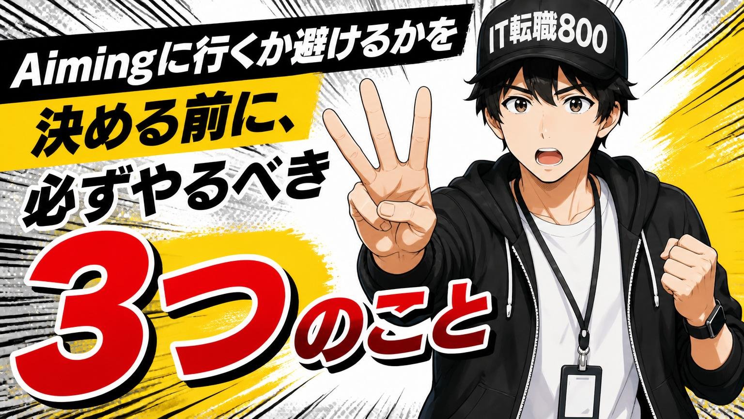 Aimingに行くか避けるかを決める前に、必ずやるべき3つのこと