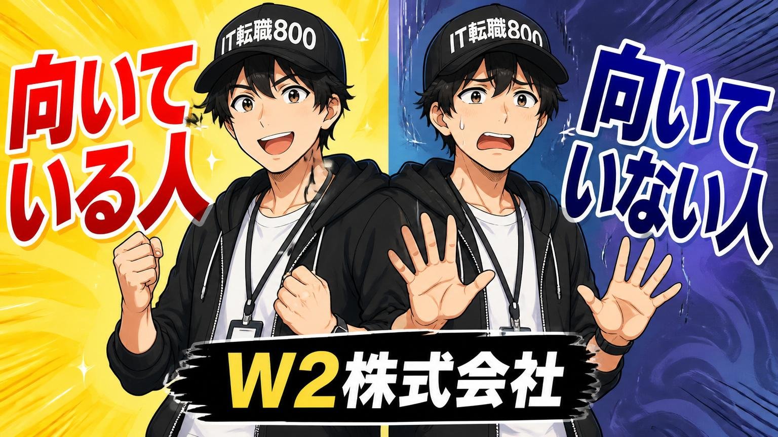 W2株式会社に向いている人/向いていない人