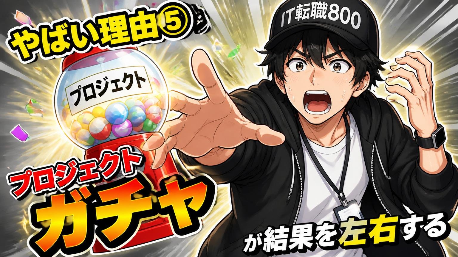 やばい理由⑤：プロジェクトガチャが結果を左右する