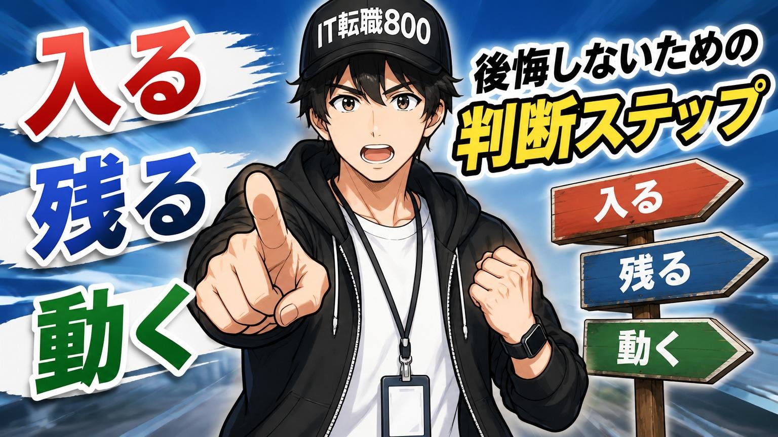 入る・残る・動く｜後悔しないための判断ステップ