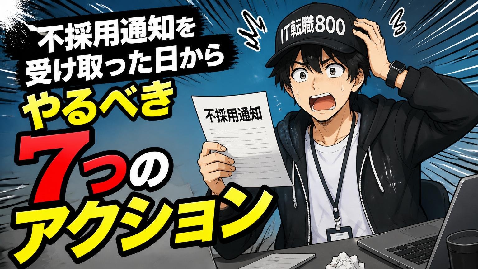 不採用通知を受け取った日からやるべき7つのアクション