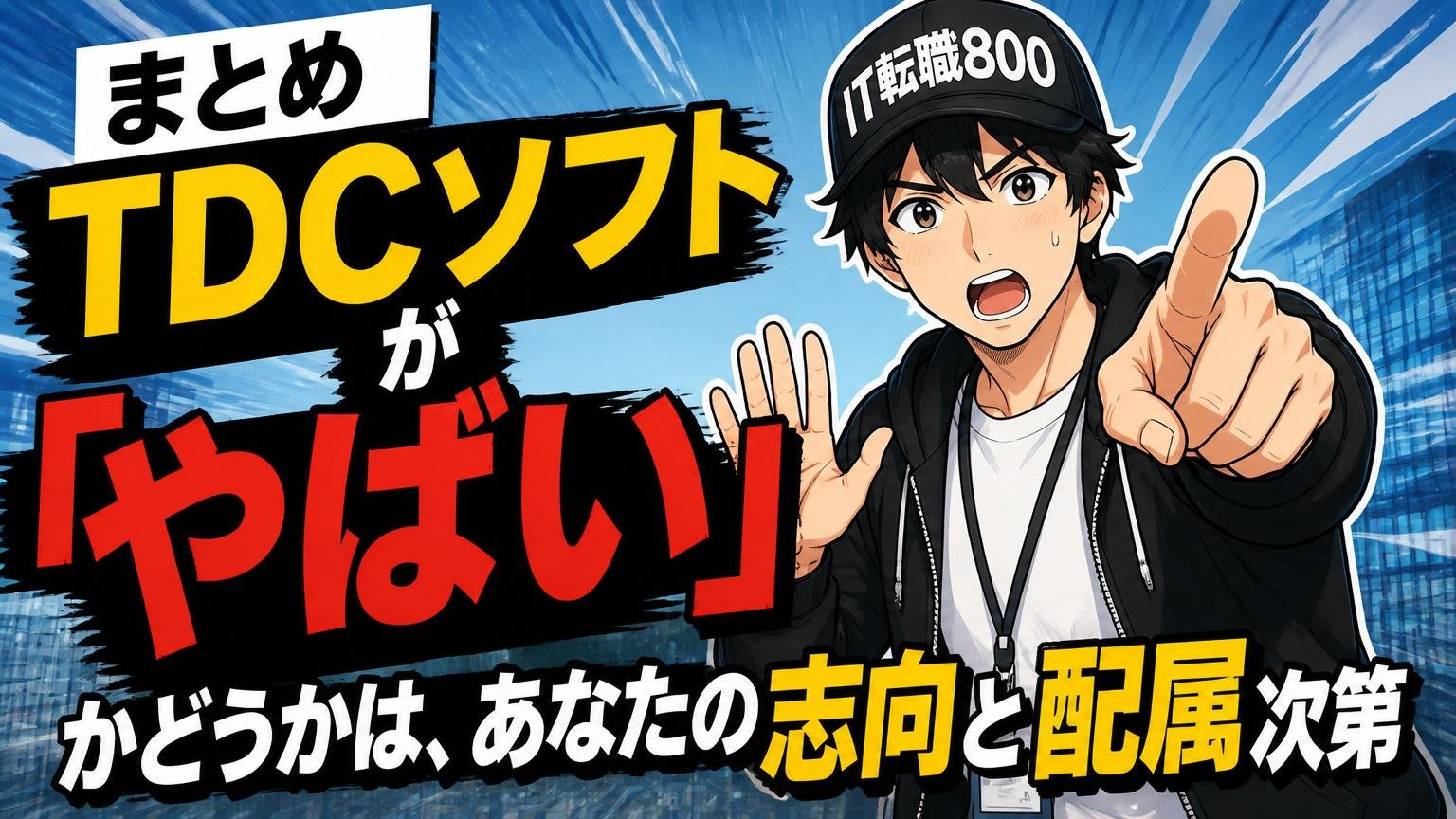 まとめ|TDCソフトが「やばい」かどうかは、あなたの志向と配属次第