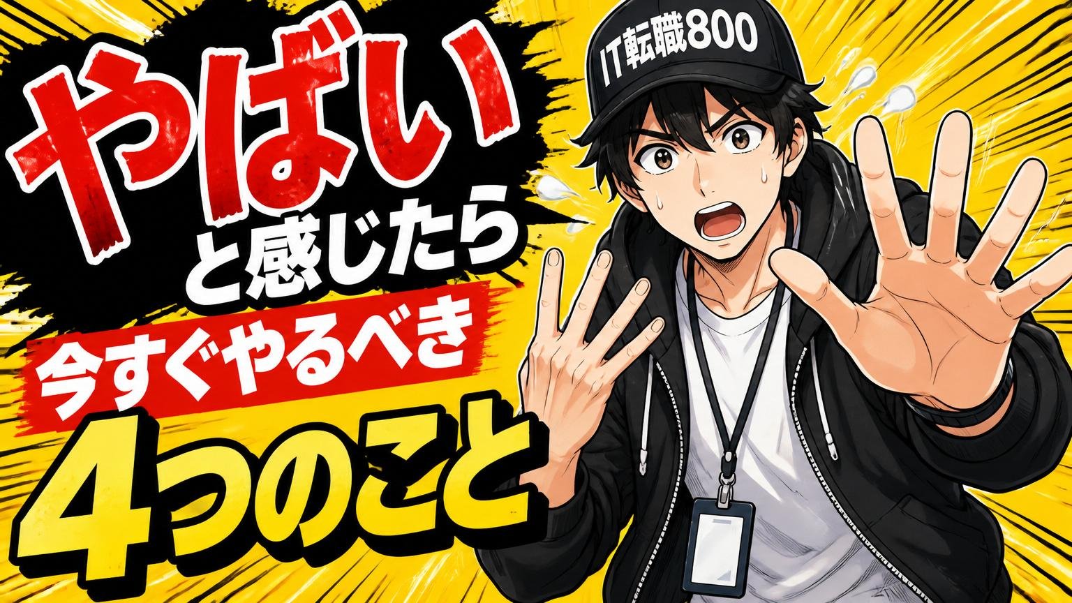 「やばい」と感じたら今すぐやるべき4つのこと