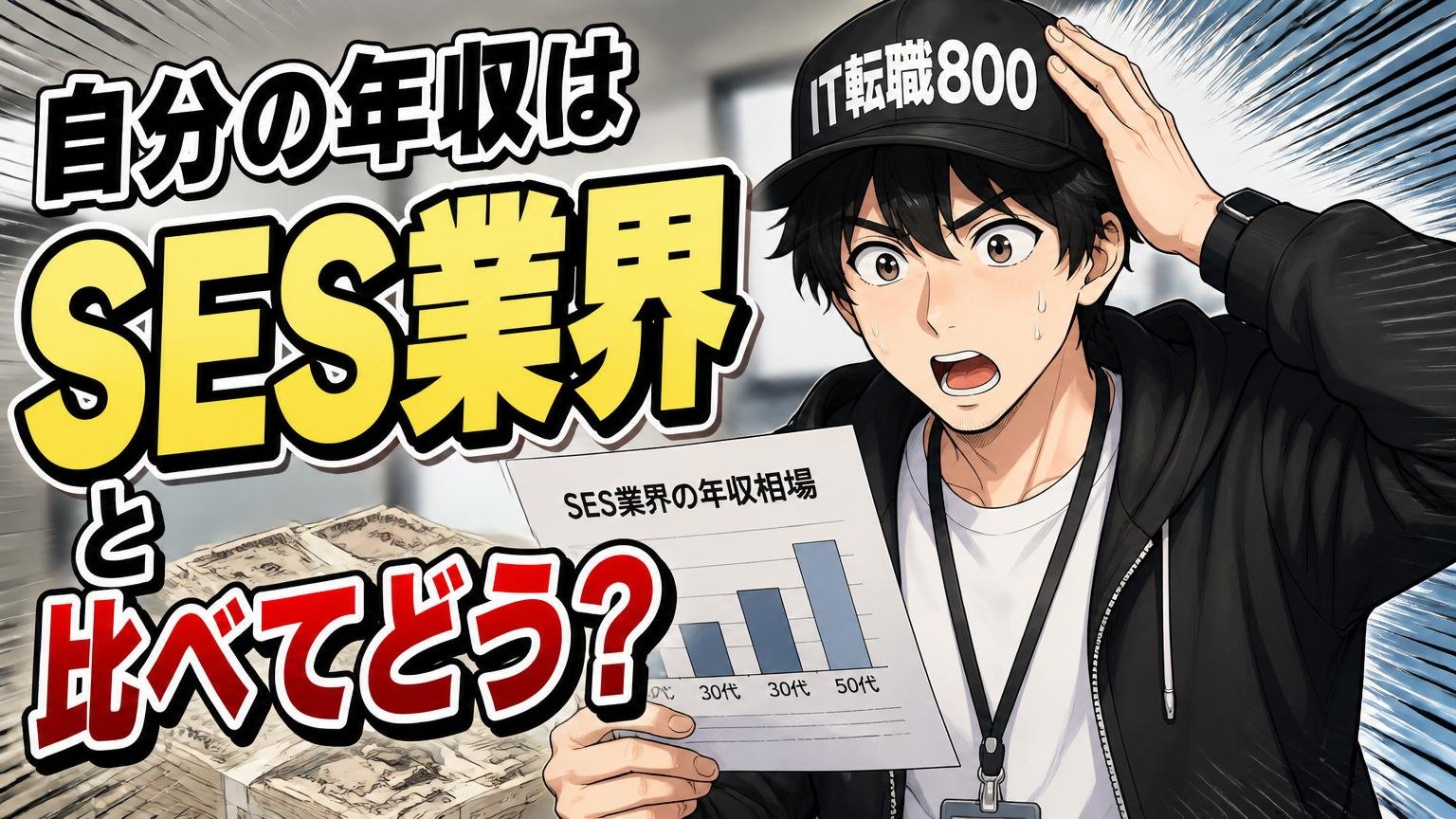 自分の年収はSES業界の相場と比べてどう?