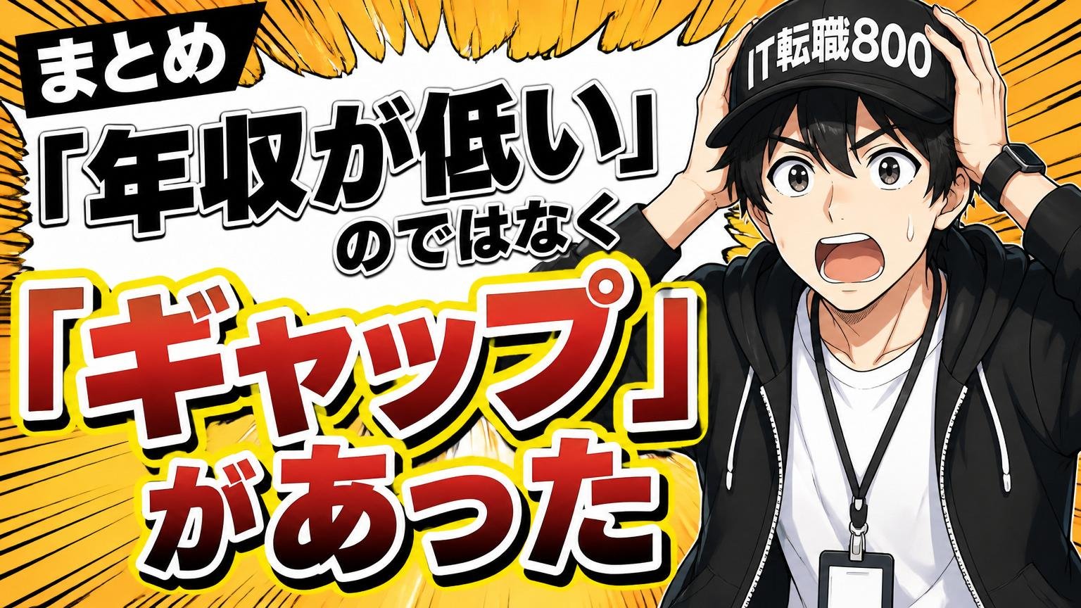 まとめ|「年収が低い」のではなく「ギャップがあった」だけ