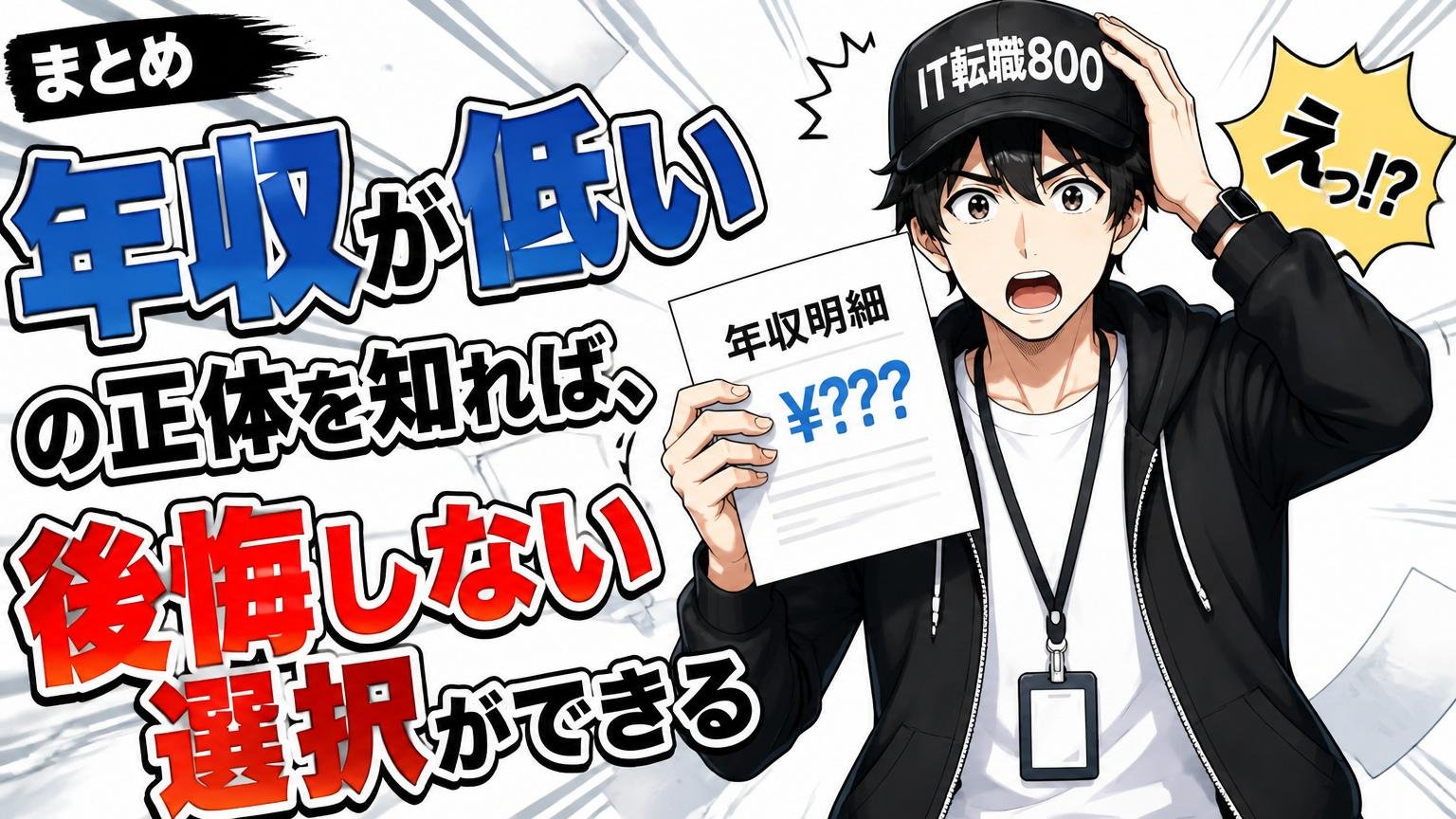 まとめ|「年収が低い」の正体を知れば、後悔しない選択ができる