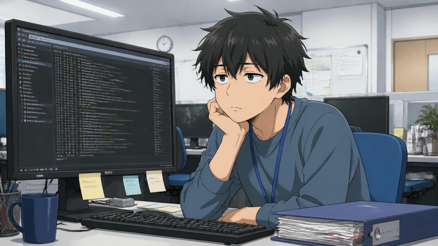 SIerの開発現場でモニター越しに作業ログだけ眺める若手SE1名