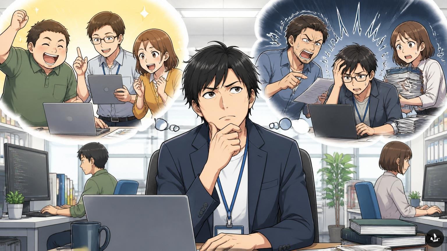 SES的な働き方が合う人と合わない人。SIerのオフィスで自分の進む道を考える30代男性エンジニア