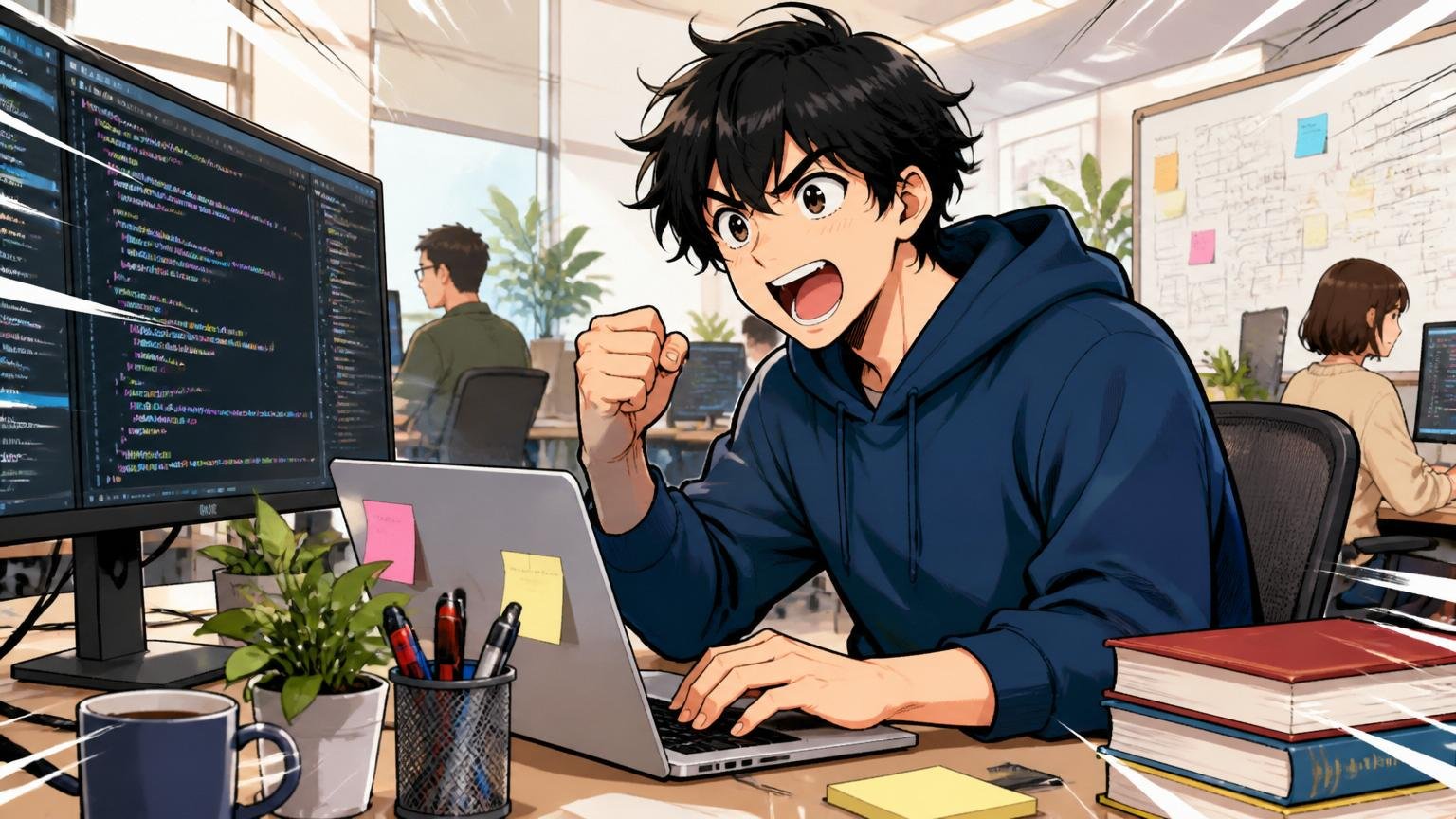 KSKに向いていない人、Web系スタートアップのオフィスで最新技術に挑みたいと意気込む20代エンジニア1人