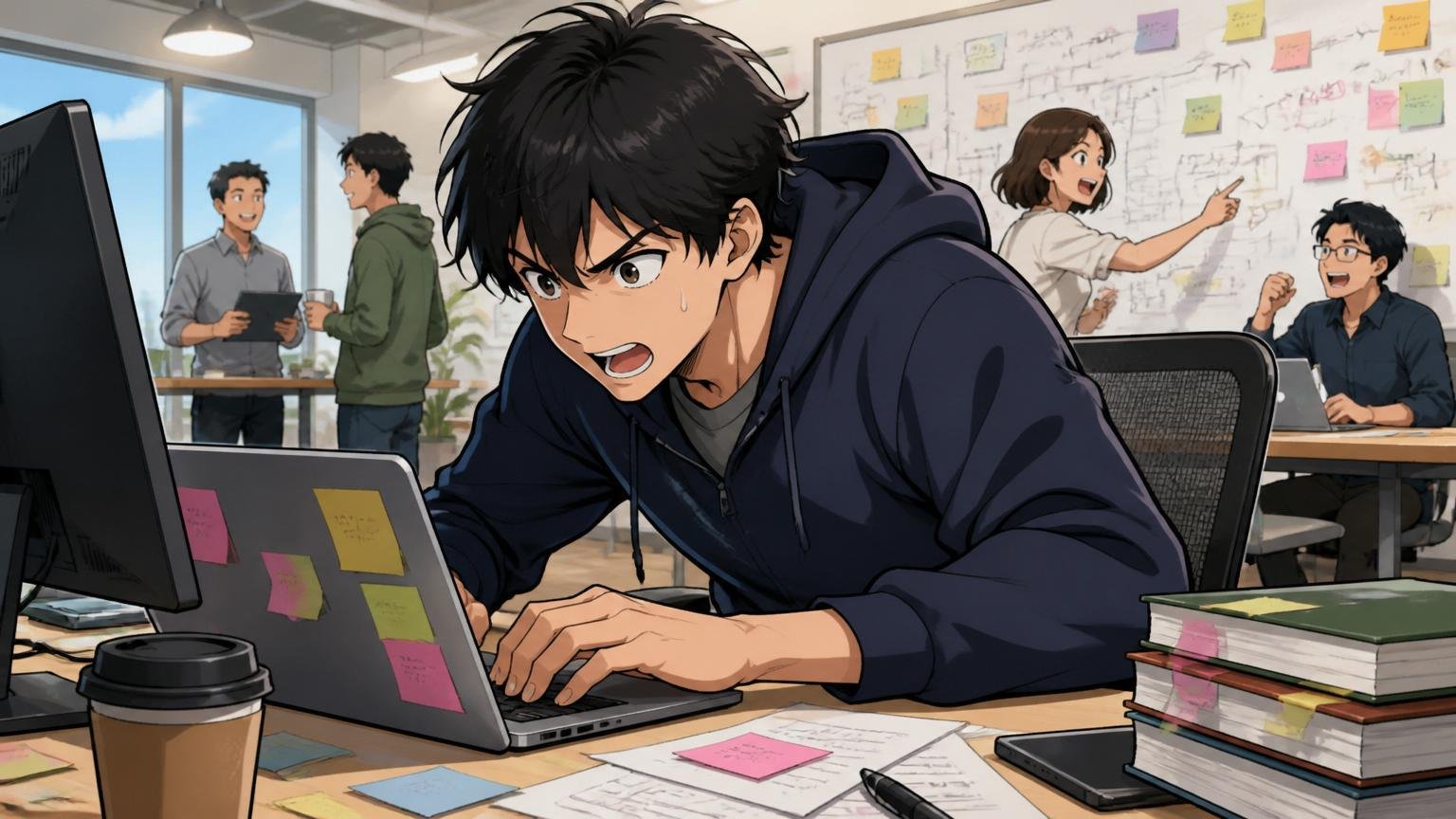 NTTテクノクロスが向いていない人。Web系スタートアップのオフィスでスピード感を求め前のめりに働く20代エンジニア1人