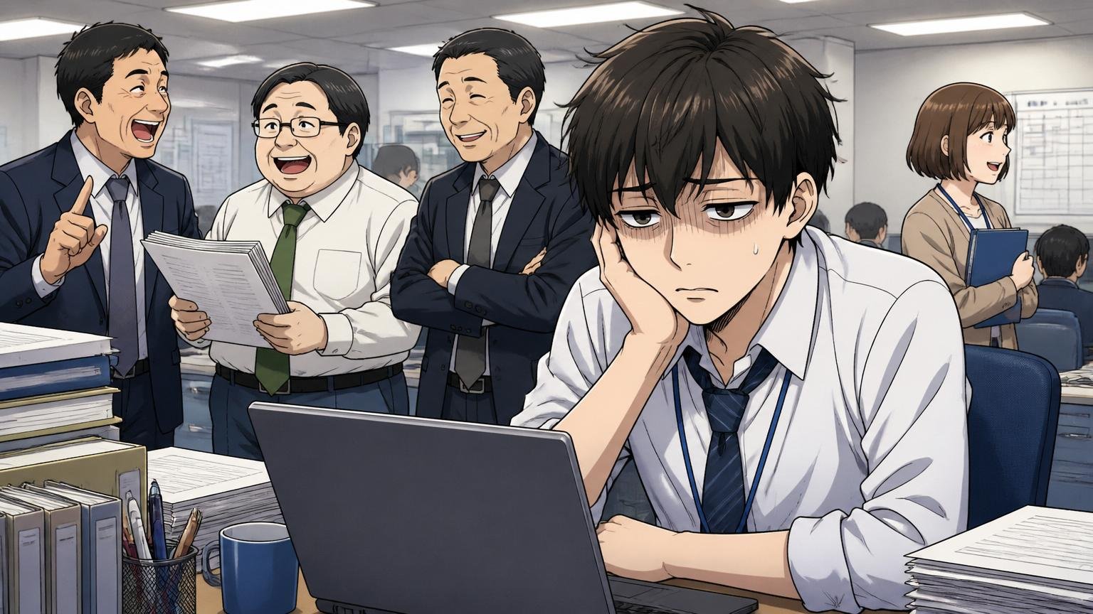 向いていないタイプは短期年収UP×日系SIer文化志向、SIer現場で20代男性が物足りなさで疲れた表情