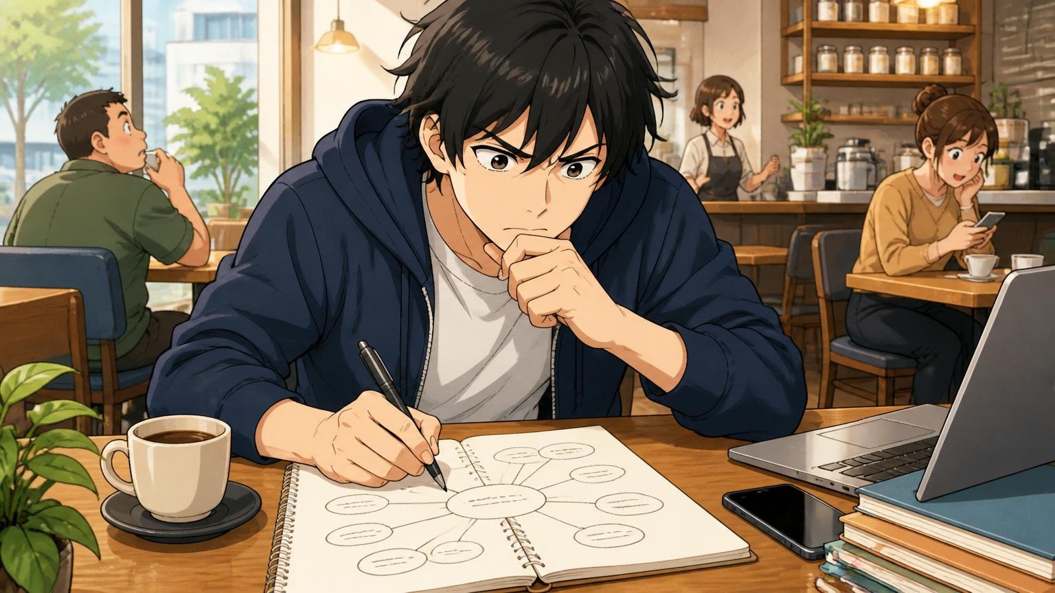やばいかどうかはあなたのキャリア軸次第 都心カフェでキャリアの軸を書き出して考えるエンジニア