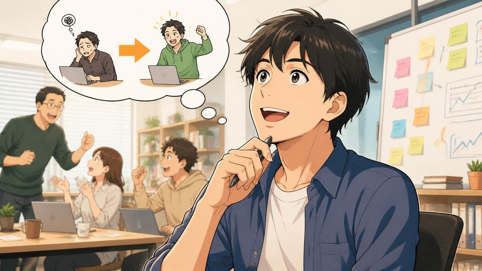 向いていない人は別の選択肢を知るべき。Web系スタートアップのオフィスで前向きに考える20代男性