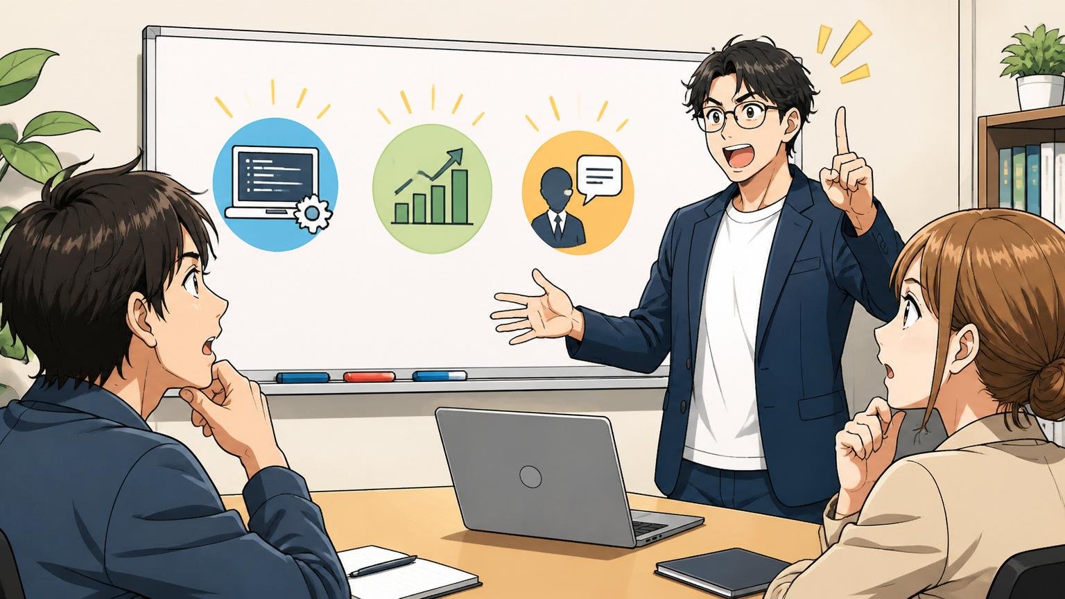経験者向けIT特化型エージェントを使うべき3つの理由、相談所で30代男女エンジニアが説明を真剣に聞く