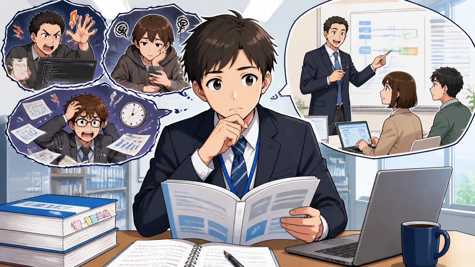 向いていない人の特徴、研修制度の整った大手SIerで丁寧に指導を受けたいと考える慎重派の若手社員