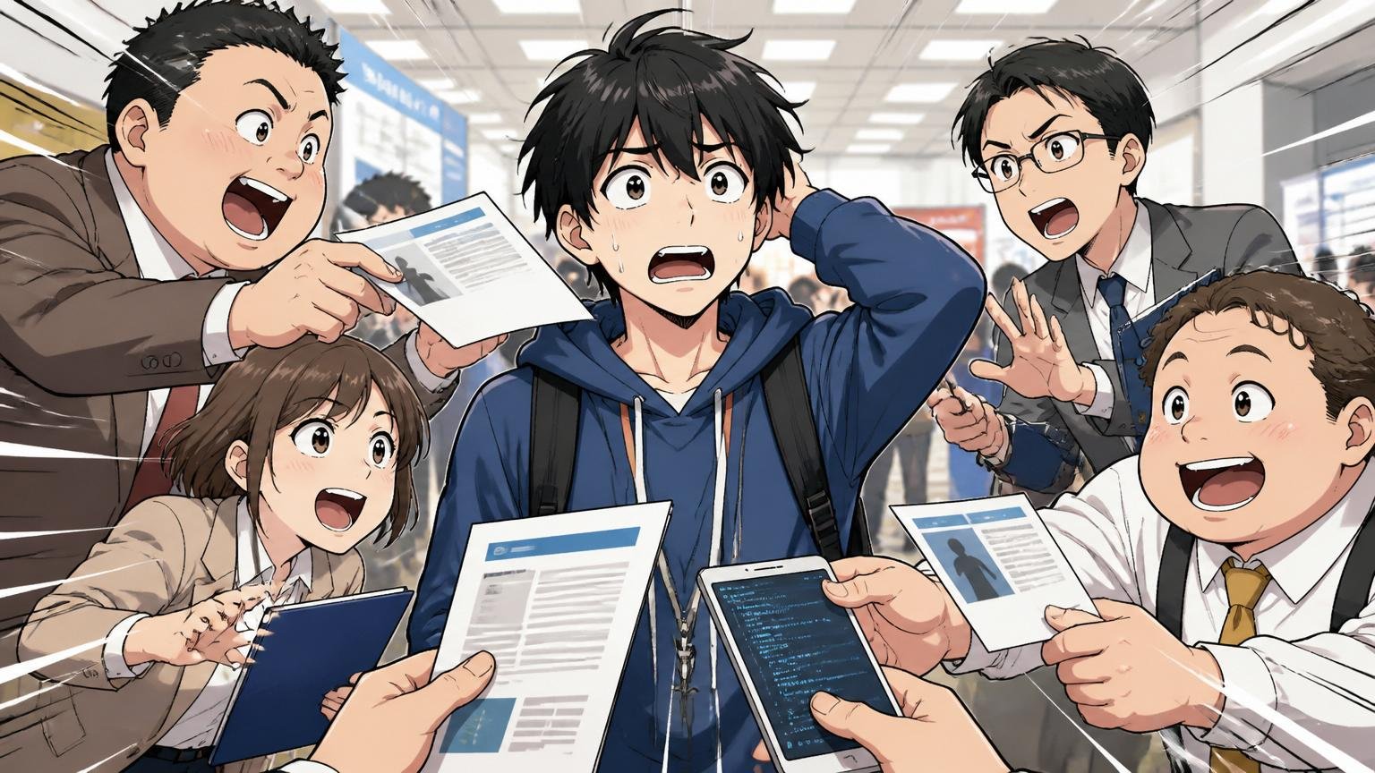 IT人材は不足している市場はあなたをどう見ているか 採用フロアで複数企業から声をかけられる若手エンジニア1人