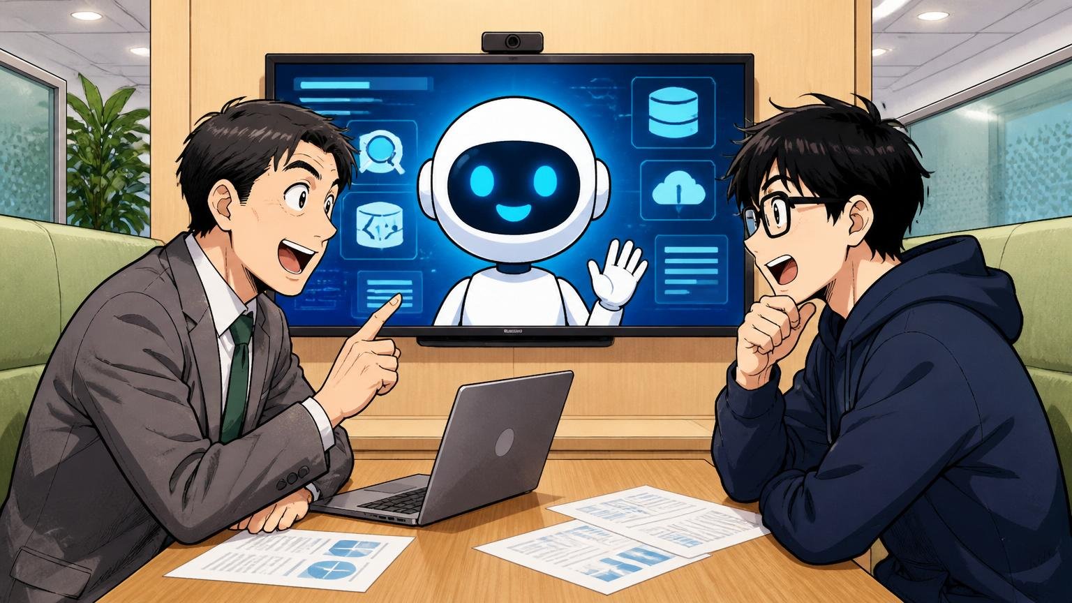 IT特化型エージェントを情報収集の窓口に使う。面談ブースで担当者とエンジニアが相談する