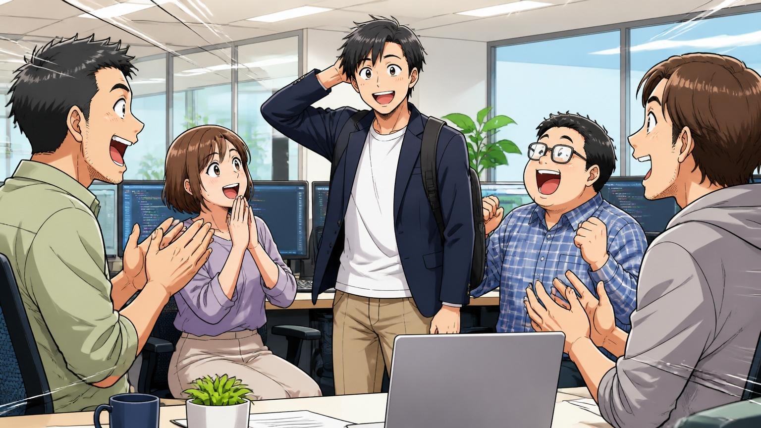 30代でMS&ADシステムズから転職できますか？Web系のオフィスで30代の転職成功者1名がチームに紹介される